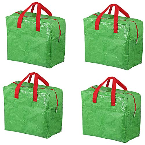 Large Organiser Storage Bag (Pack of 4, Green, 50L)