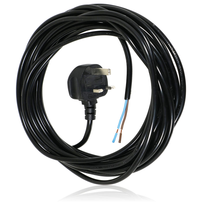 Power Cable for Slow Cooker Mains Power Lead (UK Plug, Black, 8.4m)