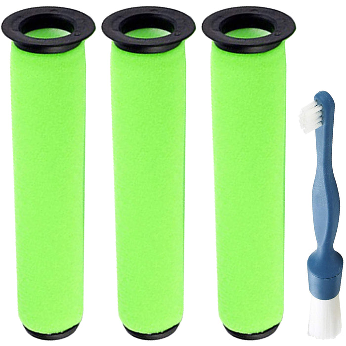 Washable Filters for GTECH AIRRAM MK2 K9 Cordless Vacuum Cleaner (Pack of 3 + Brush)
