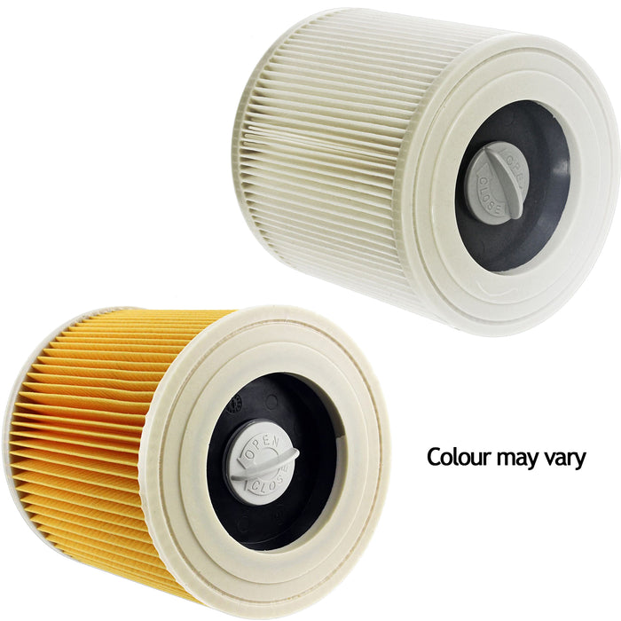 Premium Filter Cartridge for KARCHER A2120 A2200 A2201 A2204 A2206 Vacuum Cleaner (Pack of 2)