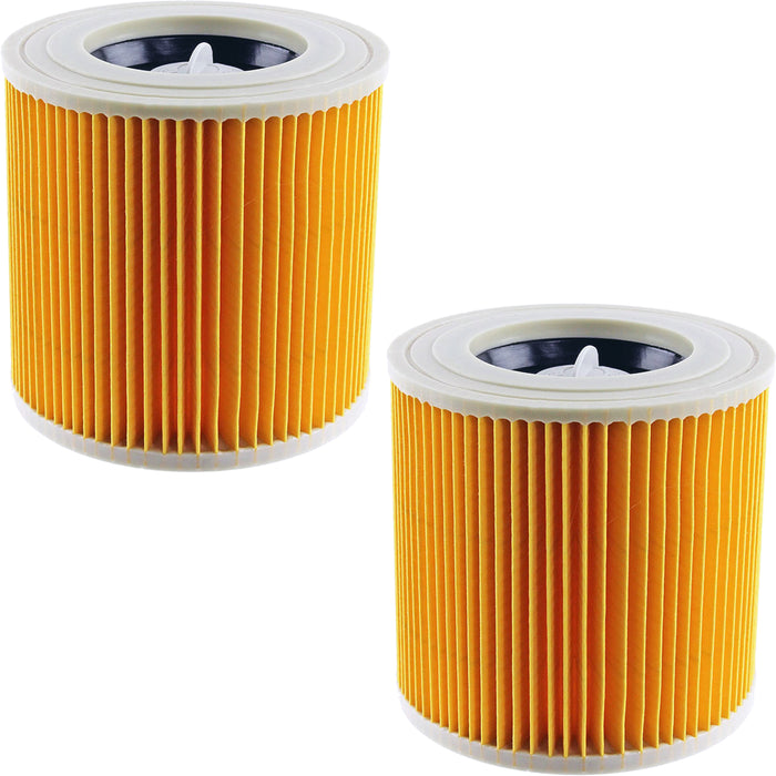 Premium Filter Cartridge for Karcher WD2 WD3 WD3P Wet & Dry Vacuum Cleaner (Pack of 2)