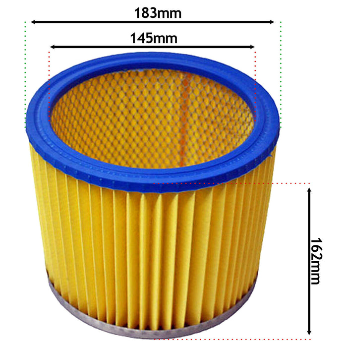 Filter Cartridge compatible with EARLEX Wet & Dry Vacuum Cleaners