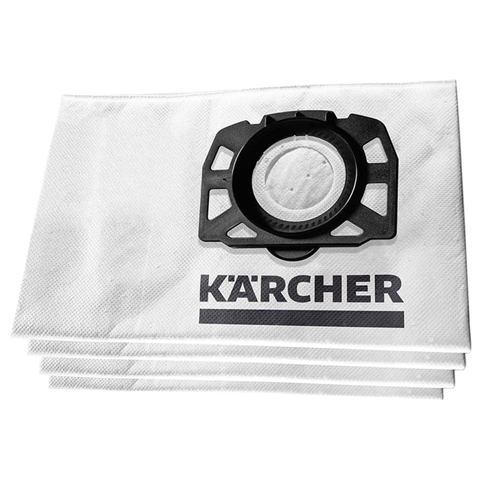 KARCHER Bags WD 3 SE 4001 Fleece Filter Vacuum Dust Bag KFI 357 Pack of 4 2.863-314.0 28633140