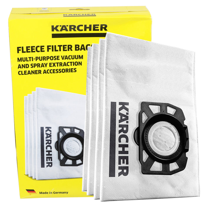KARCHER Bags WD 3 SE 4001 Fleece Filter Vacuum Dust Bag KFI 357 Pack o —  SPARES2GO