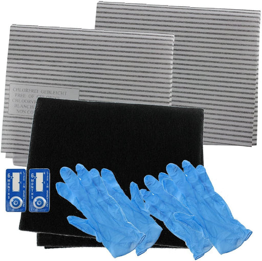Carbon Charcoal + Grease Filter Kit for MOFFAT Cooker Hood / Extractor Vent EFF57 Type (230 x 20 mm)