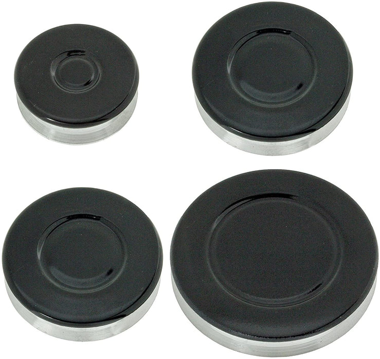Non Universal Oven Cooker Hob Gas Burner Crown & Flame Cap Kit for CDA - Small, 2 Medium & Large, 55mm - 100mm