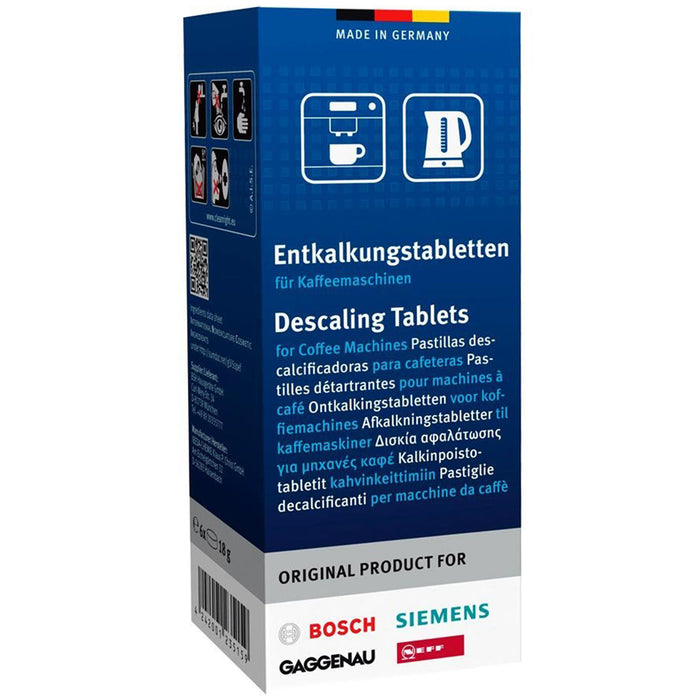 Bosch Descaler Tablets For Tassimo Coffee Machine (2 x Boxes of 6) 310967