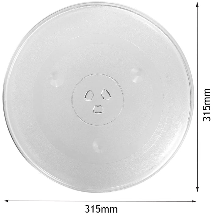 UNIVERSAL Glass Turntable Plate for Microwave Ovens (315mm)