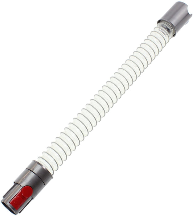 Adjustable Telescopic Rod Wand Pipe Tube + Extension Hose compatible with Dyson V10 SV12 Vacuum Cleaner (Aluminium Grey)
