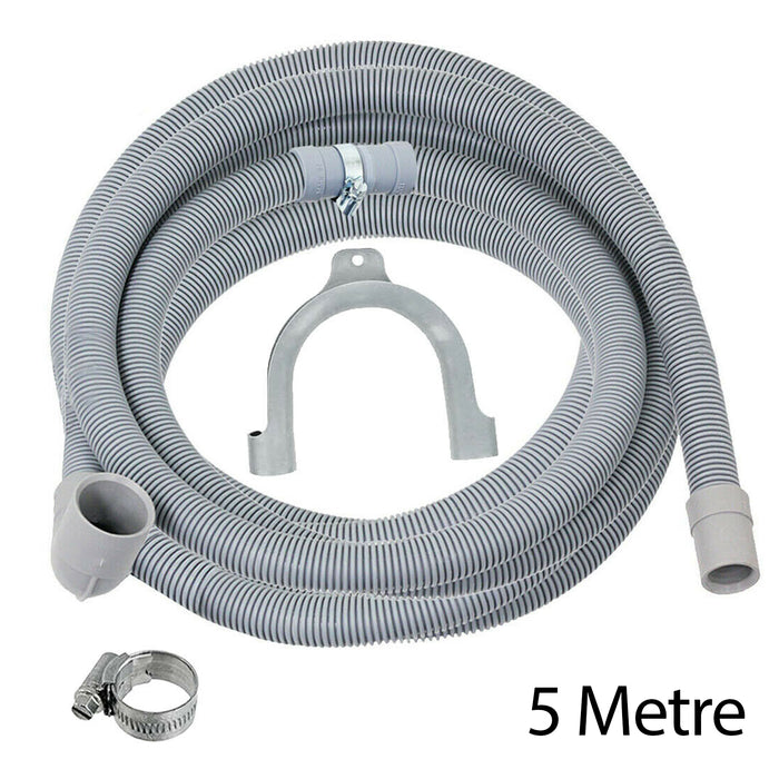 Fill Hose + Drain Hose Extension Set for HOOVER CANDY Washing Machine & Dishwasher 5m + 5m