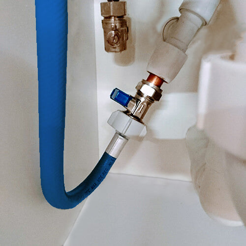 5m Cold Water Fill Hose for HOTPOINT ARISTON INDESIT Dishwasher & Washing Machine (Extra Long 5 metres, Blue)