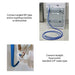 Universal 5m Cold Water Fill Hose for Dishwasher & Washing Machine (Extra Long 5 metres, Blue)