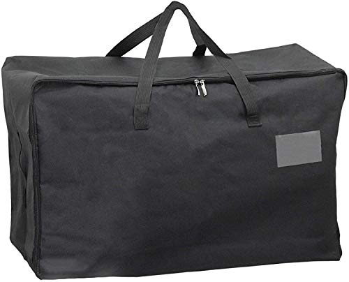 Extra Large Canvas Zipped Storage Bag (100 Litres Black)