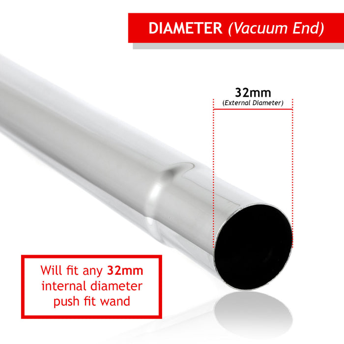Adjustable Telescopic Pipe and Carpet/Hard Floor Brush Head for BOSCH Vacuum Cleaner Rod (32mm)