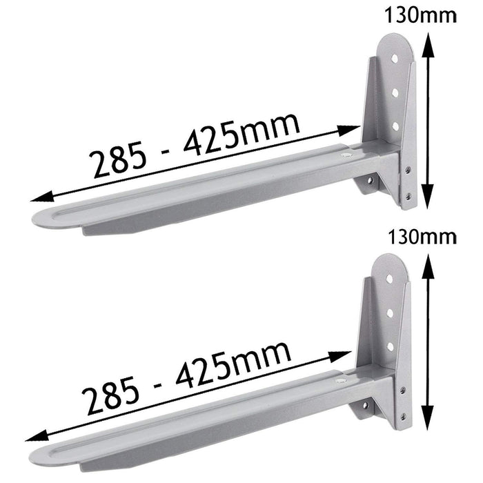Silver Wall Mount Brackets for Bush Microwave x 2