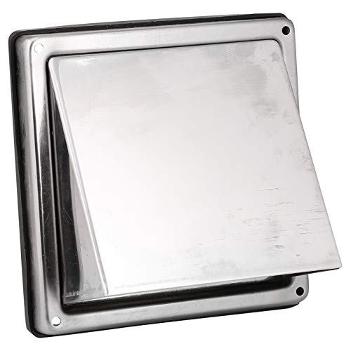 Stainless Steel External Wall Air Vent Non Return Flap Outlet (5 / 12 —  SPARES2GO