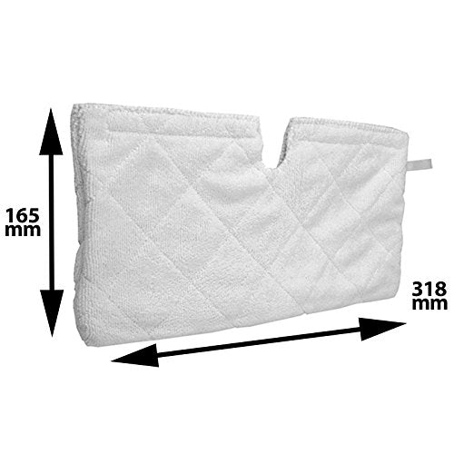Microfibre Cover Pocket Pads for Steam Cleaner Mop (Pack of 2) measurements 
