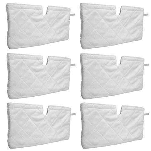 Microfibre Cover Pocket Pads for Shark Steam Cleaner Mop S2901, S3455, S3501 (Pack of 6)