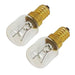 Pygmy Light Bulb Lamp for Electrolux Oven Cooker Pack of 2 (15w, SES, E14)
