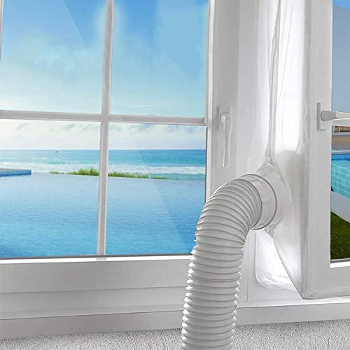 UNIVERSAL Window Seal Kit + 3 Metre Vent Hose, Tape + Adapter for Tumble Dryer or Washer Dryer