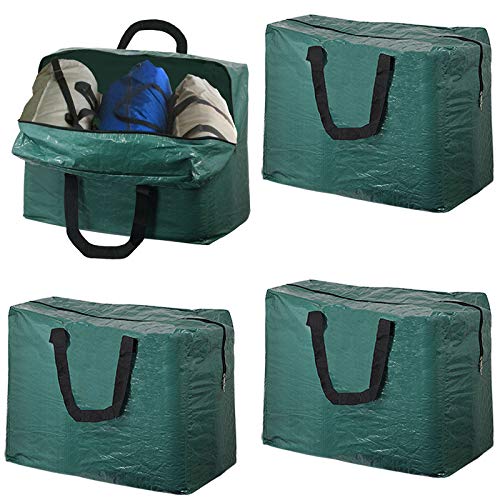 Car Boot Trunk Travel Storage Bag (Pack of 4, Green, 75L)