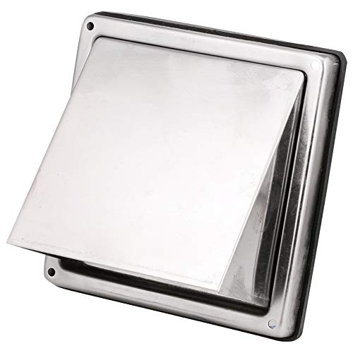 Stainless Steel External Wall Air Vent Non Return Flap Outlet (4 / 10 —  SPARES2GO