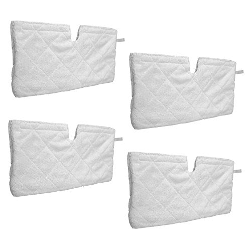 Microfibre Cover Pocket Pads for Shark Steam Cleaner Mop S3901, S4501, SM200 (Pack of 4)