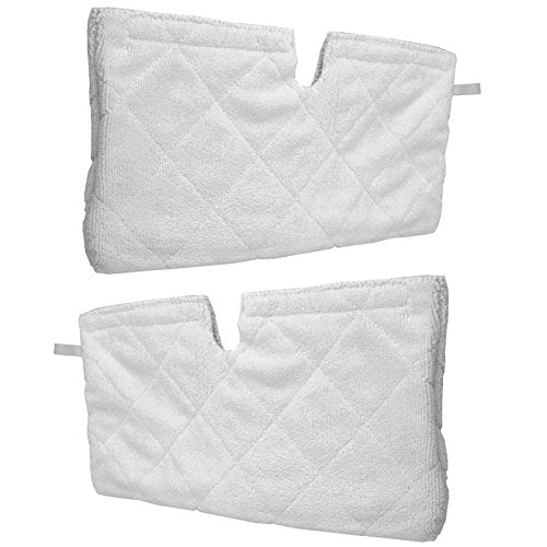Microfibre Cover Pocket Pads for Shark Steam Cleaner Mop S2901, S3455, S3501 (Pack of 2)