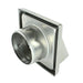 Stainless Steel Cowled Wall/Ceiling Extractor Vent.