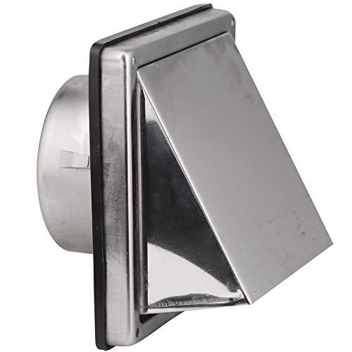 Steel Air Conditioning Wall Air Vent External Hooded Non Return Flap