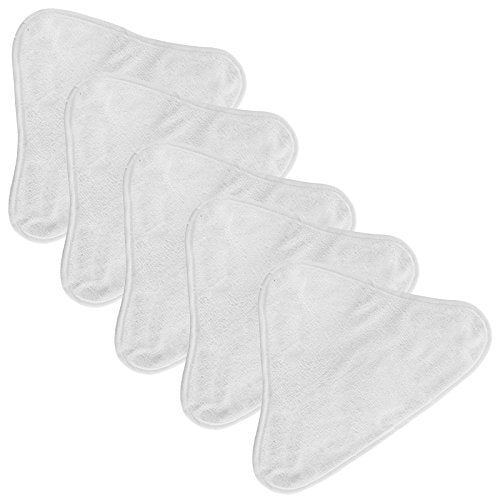 Universal Microfibre Washable Cleaning Pads for Steam Cleaner Mop (Pack of 5) 