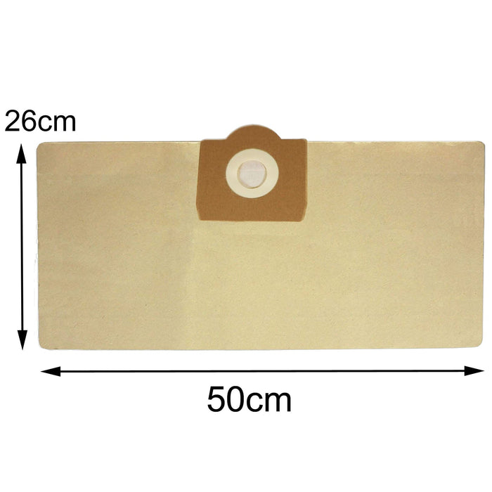 Dust Bags for Sealey PC200 PC200SD PC200SDAUTO Vacuum Cleaner Pack of 5 Solid Collar