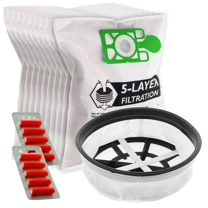 Bags, Filter and Fresheners Kit compatible with Numatic HENRY 12" Filter 10 Bags & 10 Fresheners