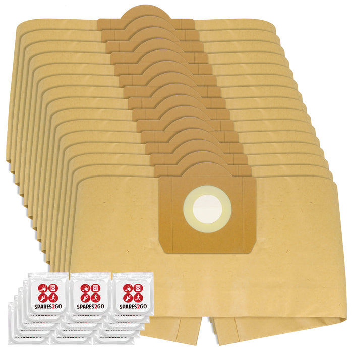 Vacuum Cleaner Dust Bags for Karcher WD3 WD3P MV3 Wet & Dry (Pack of 15 + Freshener Tabs)