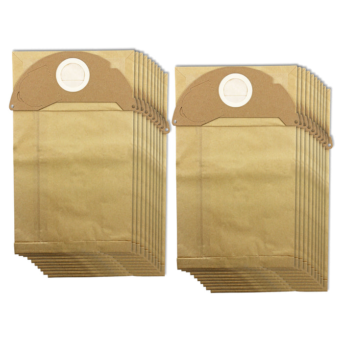 Vacuum Cleaner Dust Bags + Filter Cartridge compatible with Karcher WD3 WD3P MV3 Wet & Dry (Pack of 20)