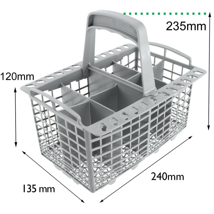 Dishwasher Cutlery Basket for SMEG with measurements