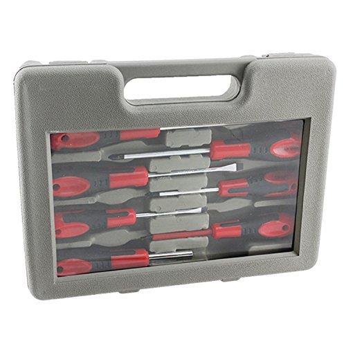 21 Piece Large & Small Magnetic Tip Screwdriver and Bit Set & Case
