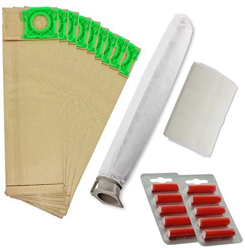 Dust Bags Filter Service Kit for Sebo X1 X2 X3 X4 X5 Extra & C1 C2 C3 Series Vacuum Cleaner (10 Bags, 2 Filters) + 10 Fresheners