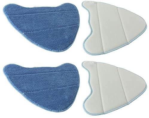 Microfibre Cleaning Pads for Vax S86-SF-B S86-SF-C S86-SF-P S86-SF-T Steam Cleaner Mops (Pack of 4)