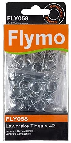 42 x Flymo Lawnrake Compact 340 3400 FLY058 Lawn Rake Tines Scarifier ...
