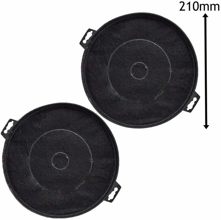 Carbon Filter for BAUMATIC S1 Cooker Hood Extractor Charcoal Round Filters x 2