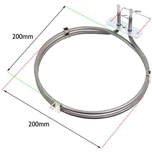 Fan Oven Element compatible with Blomberg further measurements 