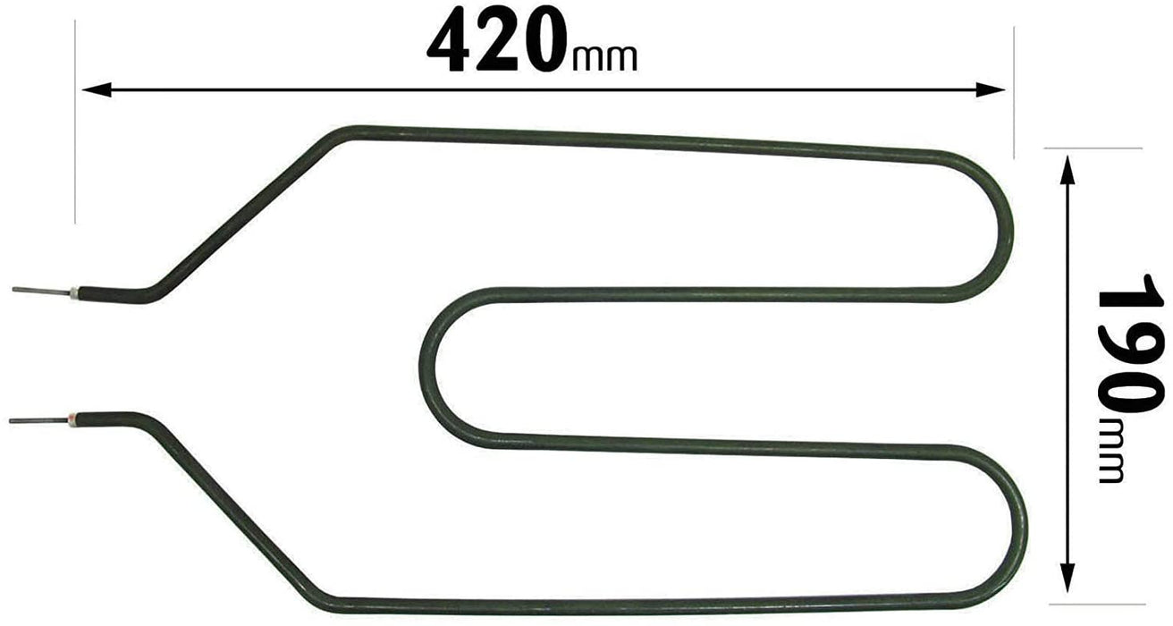 Heater Element for HOTPOINT Night Storage Heaters (850W, Crank Neck, 2 Pin) Pack of 3