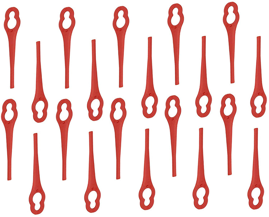 Red Plastic Blades for BOSCH ART26 ACCUTRIM EASYTRIM Strimmer Trimmer x 40
