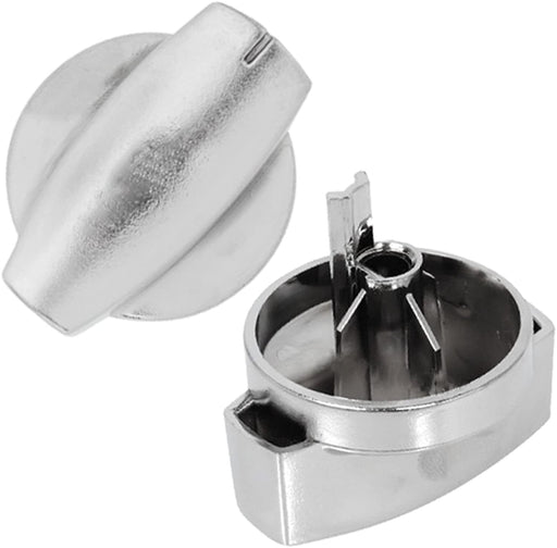 BELLING Hob Hotplate Knob Switch Chrome Silver Countryrange 444445 (Pack of 2)