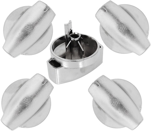 BELLING Hob Hotplate Knob Switch Chrome Silver Countryrange 444445 1000 (Pack of 6)