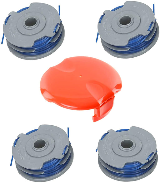Twin Line and Spool Cover for Flymo Strimmer/Trimmer (Pack of 4 Lines)