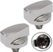 STOVES Oven Cooker Knob Function Control Switch 444445412 (Silver/Chrome) Pack of 2
