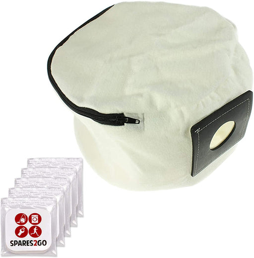 Reusable Zip Up Cloth Bag for Numatic Henry Hetty Vacuum Cleaner + 5 Freshener Tabs
