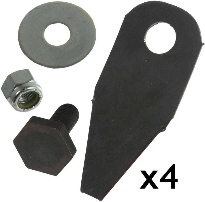 Blade Tips & Bolts Set for HAYTER Lawnmower (4 of each)
